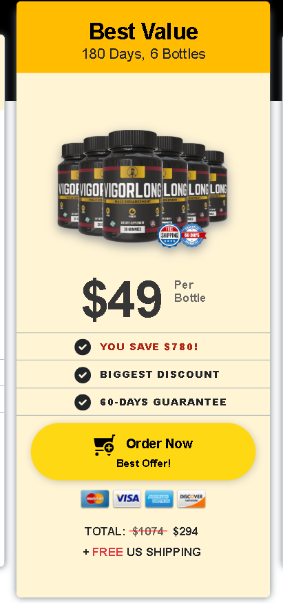 VigorLong – Natural Testosterone Booster for Peak Male Performance